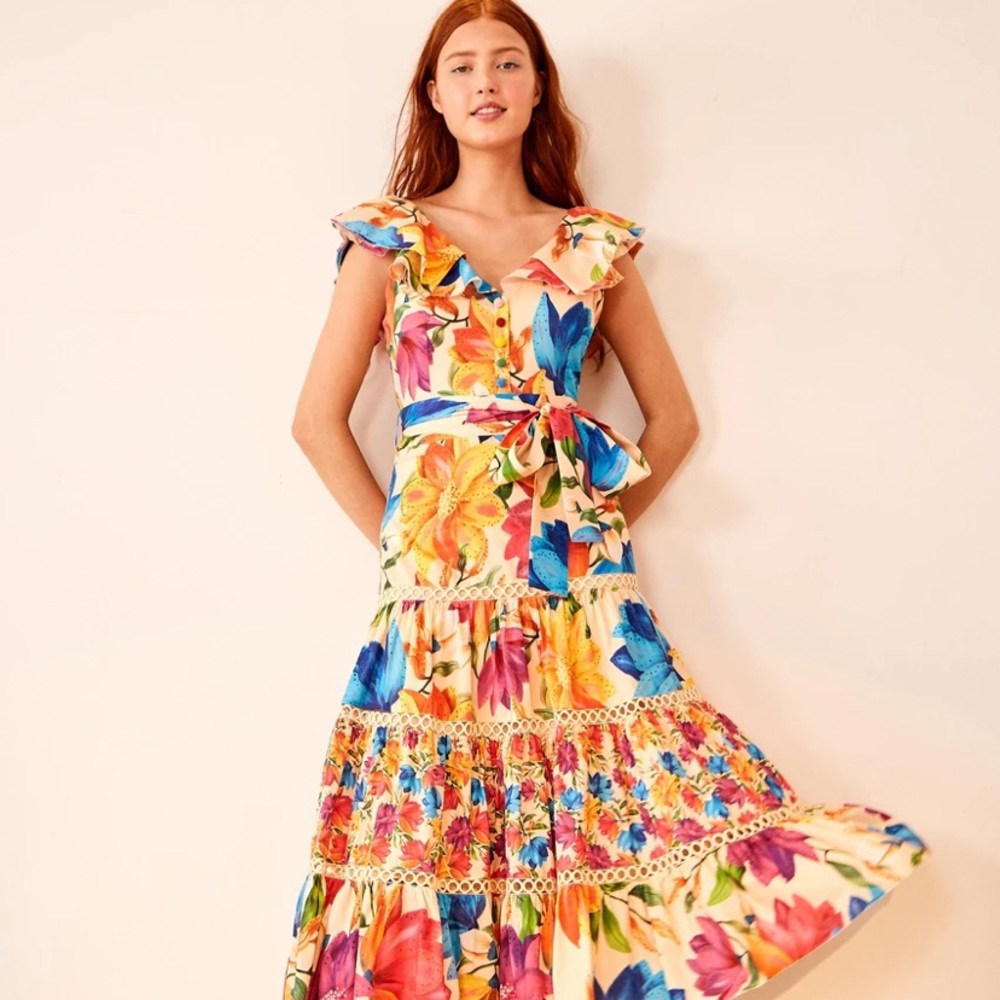 Farm Rio Mary’s Garden Midi Dress